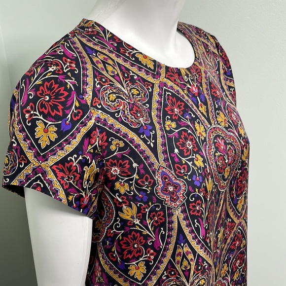 J. McLaughlin Paisley Silk Swing Dress - Picture 3 of 7
